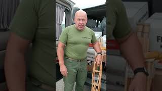 Сhaplain Oleksii with thanks to the charity fund Strong with Ukraine